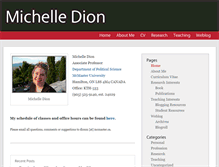 Tablet Screenshot of michelledion.com